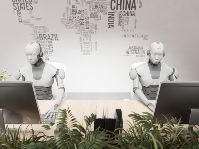 two-statues-are-front-wall-with-words-china-it_880376-2885